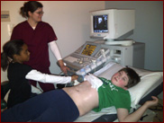 Students learned what an ultrasound was and how it operates.