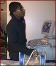 Students learned what an ultrasound was and how it operates.