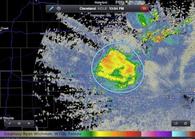 PIC: Just your normal everyday swarm of bugs so thick you can see it on radar