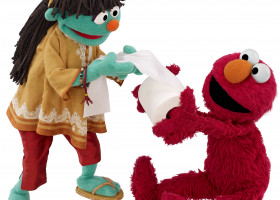 CHILDREN: New Sesame Street muppet stands up for health, sanitation, education