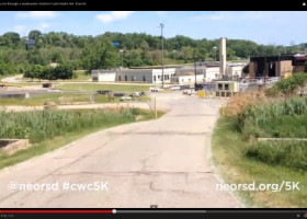 LOOK: What a 5K course through a wastewater treatment plant looks like. #cwc5K