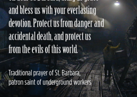 TUNNELS: Devotion to St. Barbara is a tradition that dates back to the earliest days of tunneling