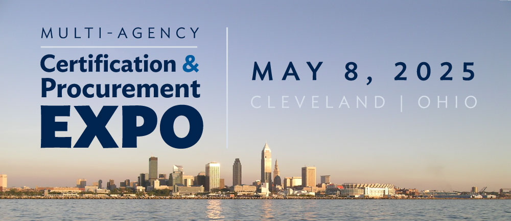 Logo: Multi-Agency Certification & Procurement Expo, May 8, 2025, Cleveland, Ohio